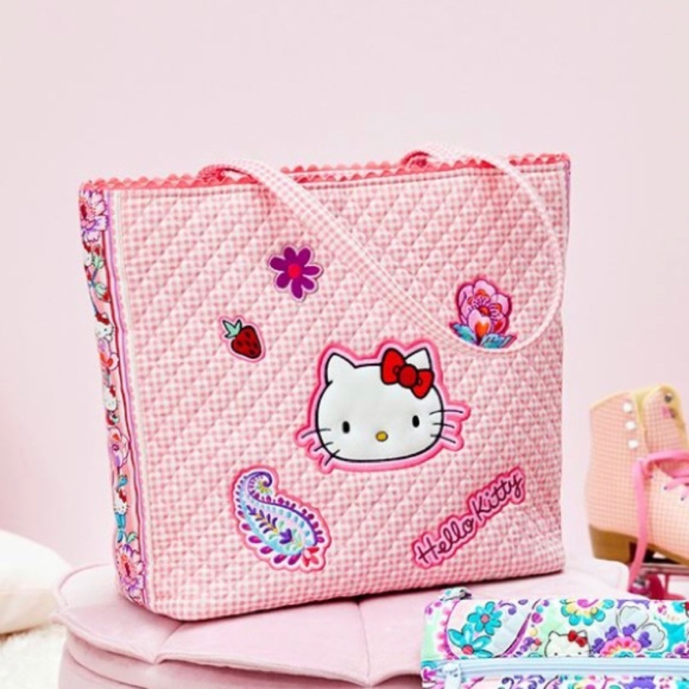 NWT Vera Bradley Hello Kitty Large Vera Tote